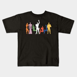 Le Corbusier Modulor Colourful Party Kids T-Shirt